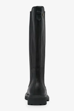 Tommy Hilfiger Støvler TH Lthr Cleated Long Boot Black Clearance