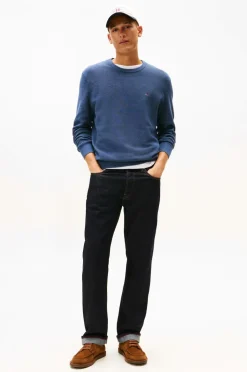 Tommy Hilfiger Trøje Essential Structure Crew Neck Aegean sea New