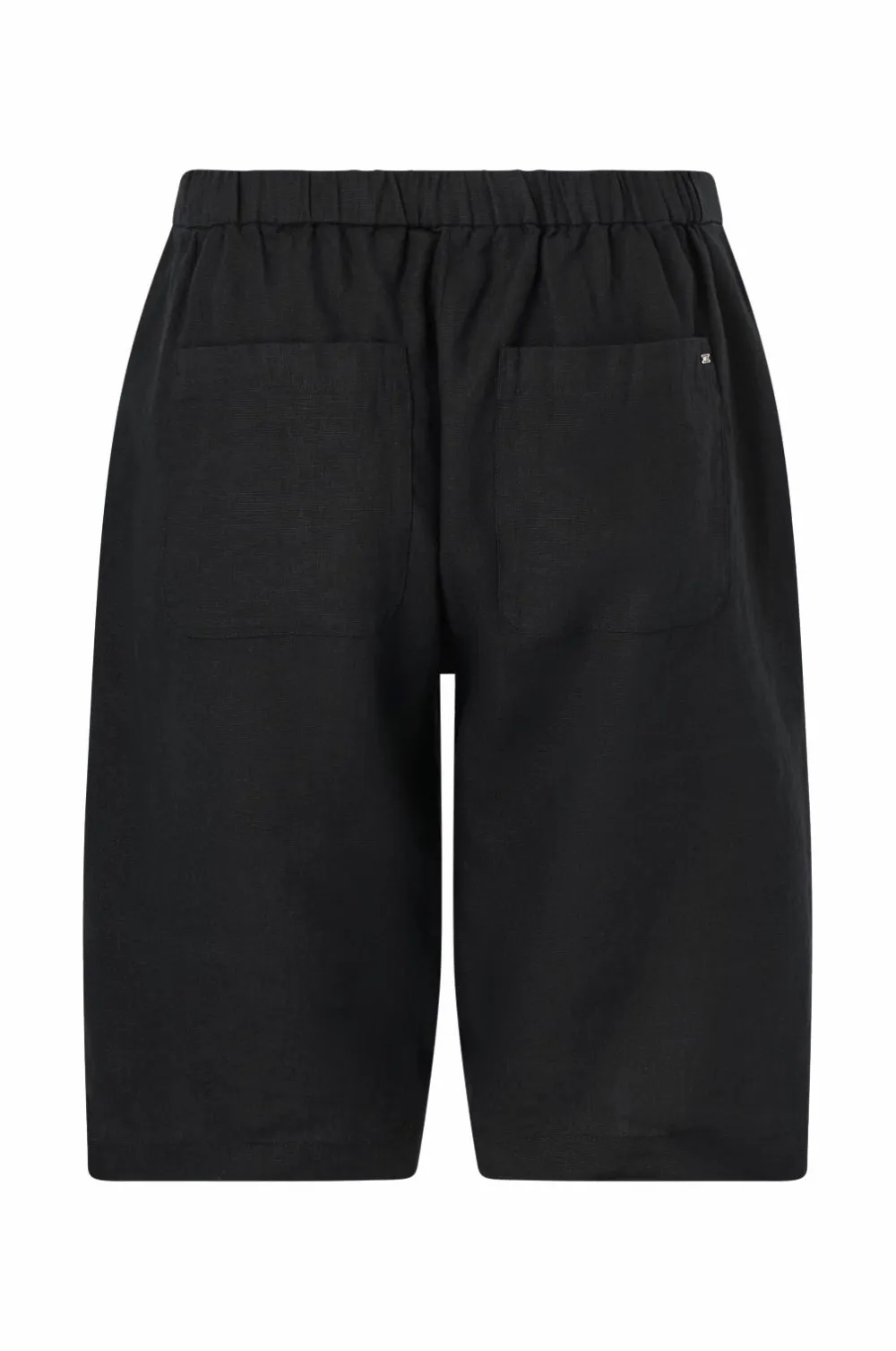 Tommy Hilfiger Curve Shorts>Hørshorts Crv Ess Linen Tailored Short Black