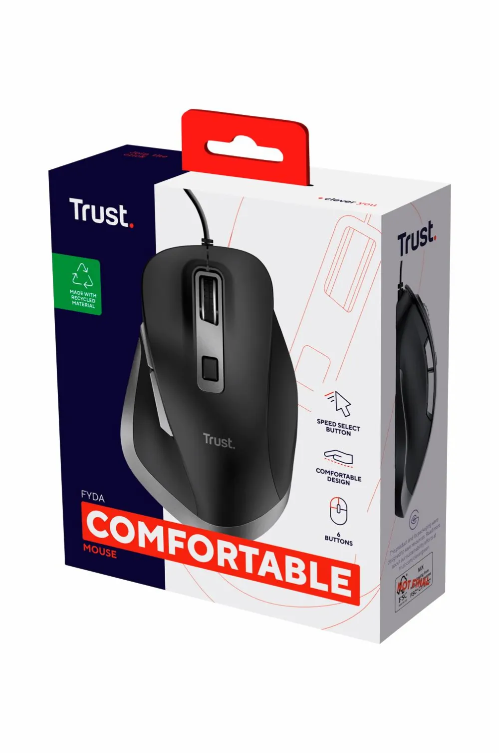 Trust Computertilbehør>Fyda Mus Eco No color