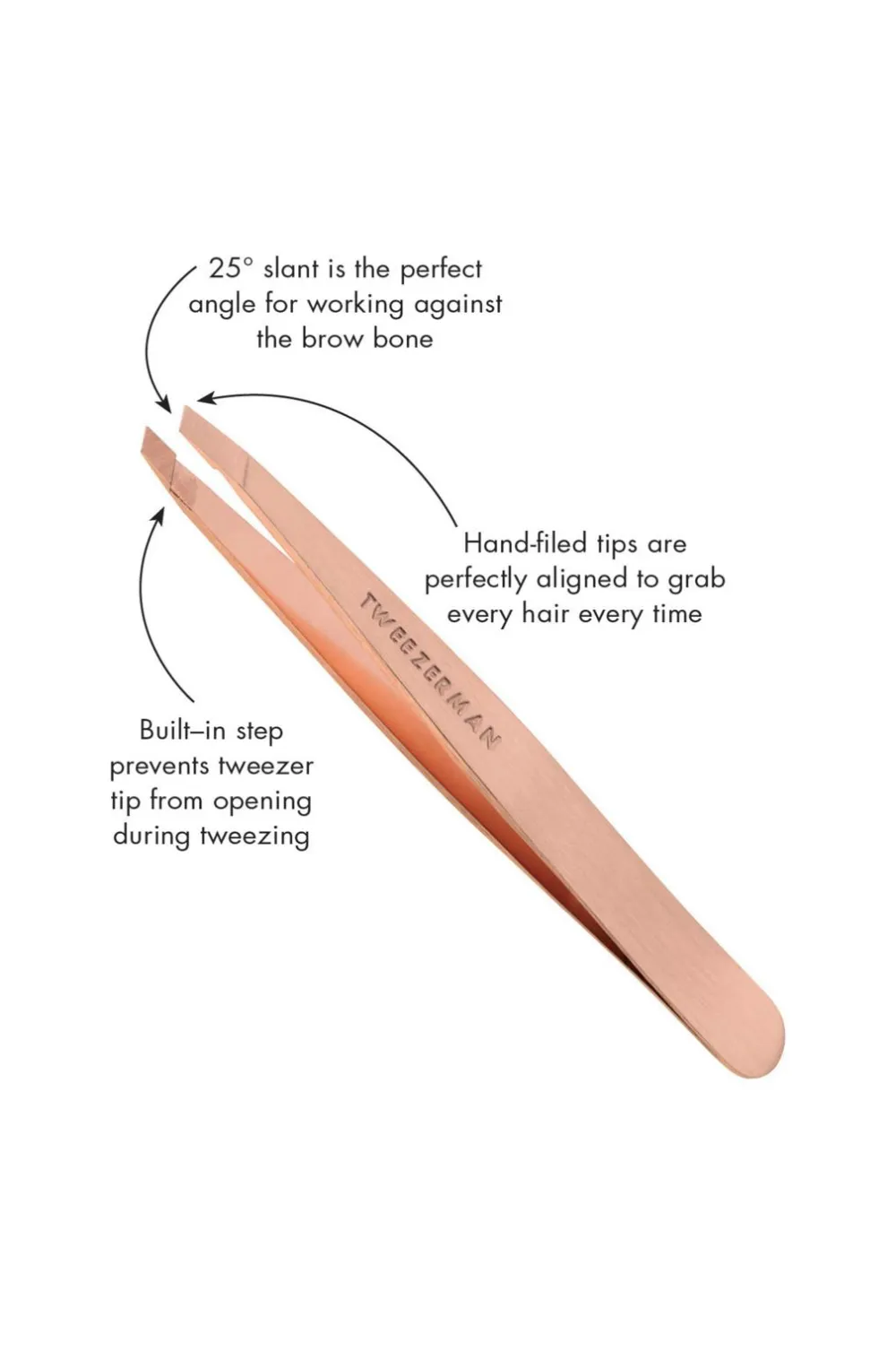 Tweezerman Pincet Rose Gold Slant Tweezer Sale