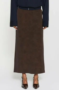 Twist & Tango Nederdel Yara Faux Suede Mocha brown Online
