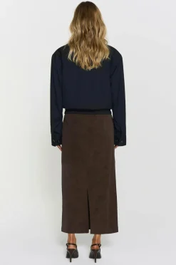 Twist & Tango Nederdel Yara Faux Suede Mocha brown Online