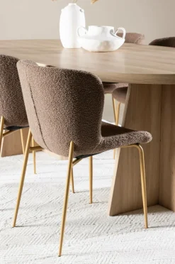 Venture Home Bootcut-spisebord med Modesto-spisebordsstol Brun Outlet