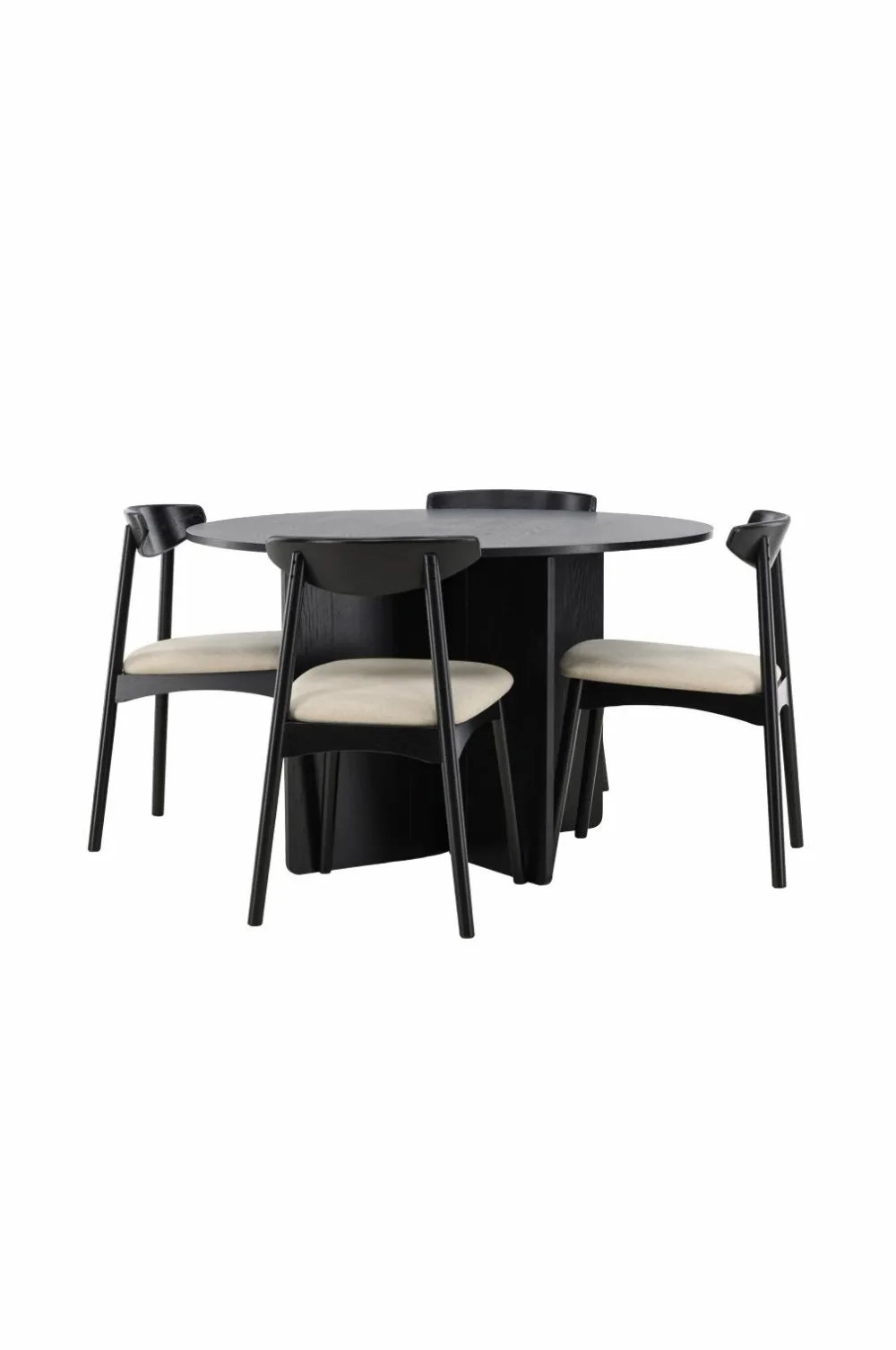 Venture Home Bord Tyresö med stol Ven Sort Clearance