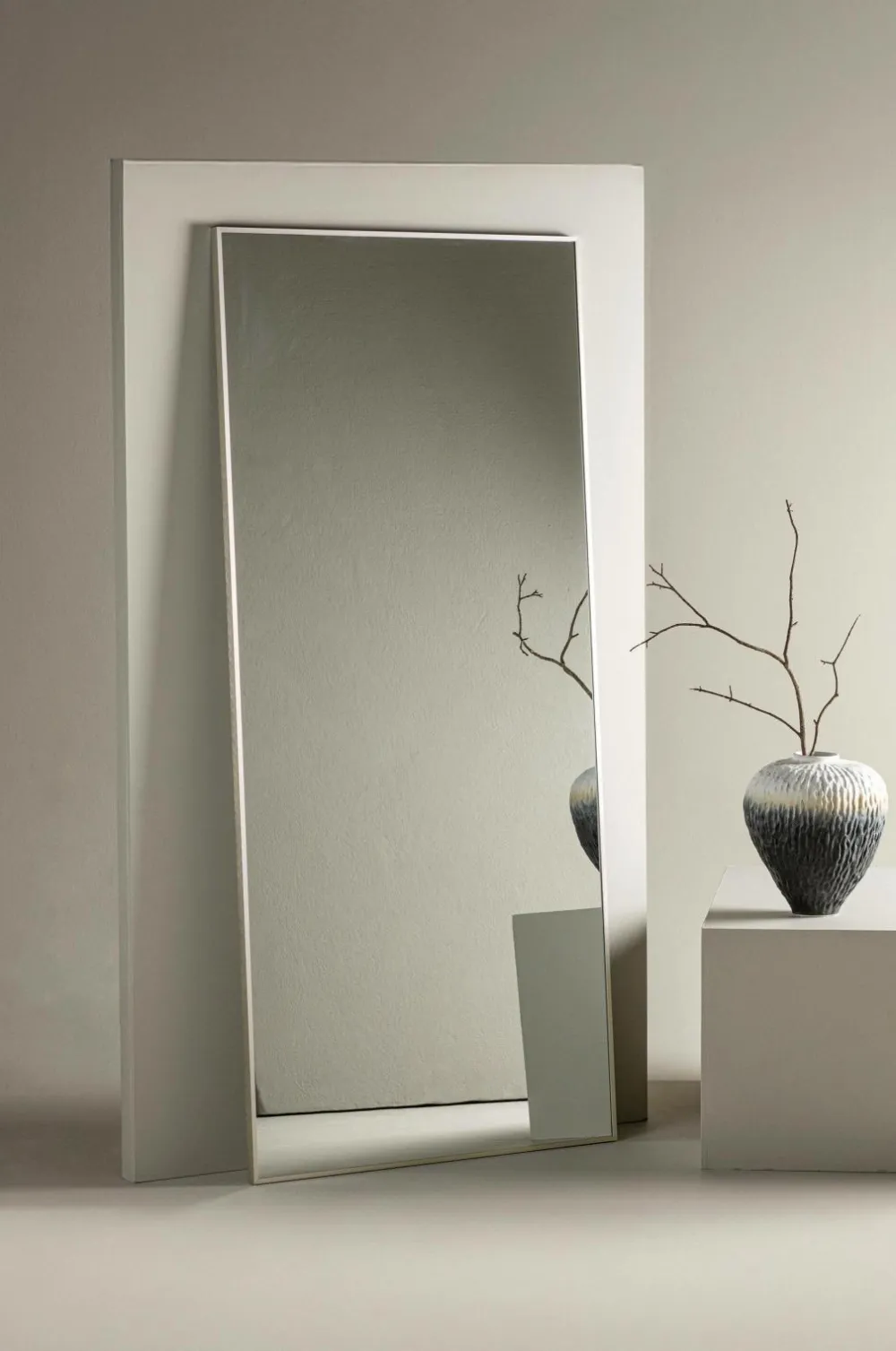 Venture Home Spejle>Orlando stort spejl Beige