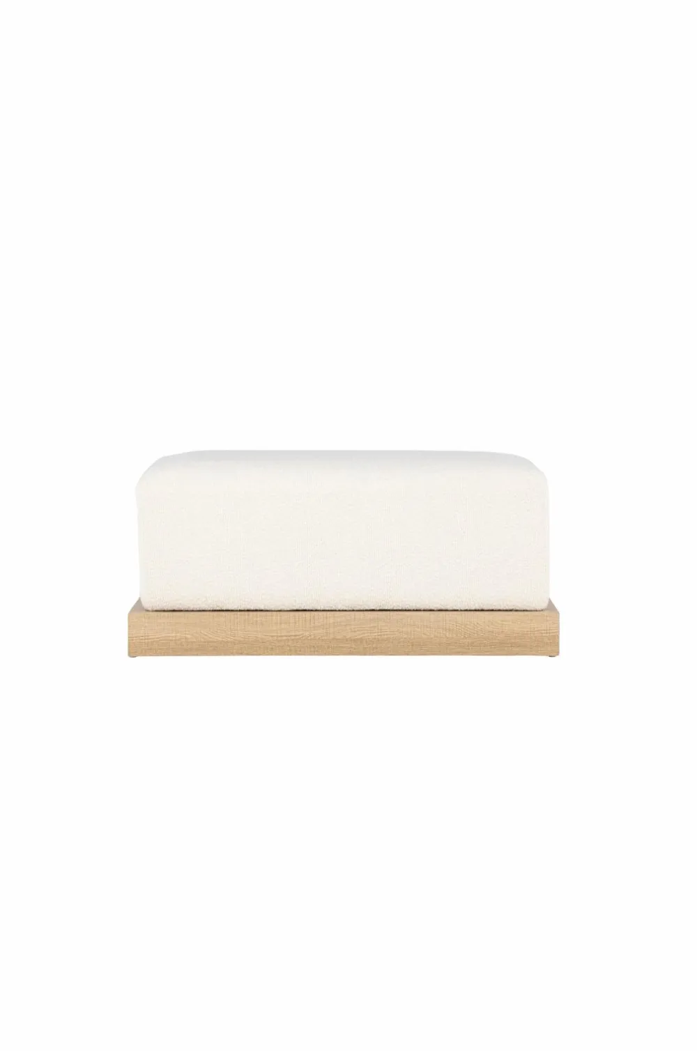 Venture Home Puffer & Fodskamler>Ottoman Ivy Hvid