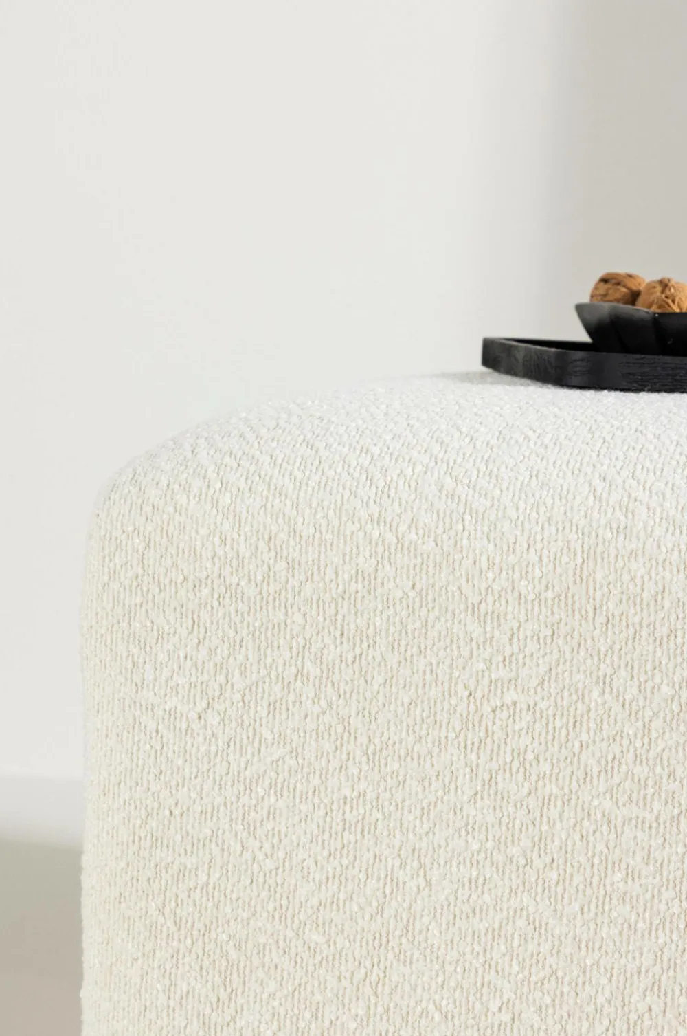 Venture Home Puffer & Fodskamler>Ottoman Ivy Hvid