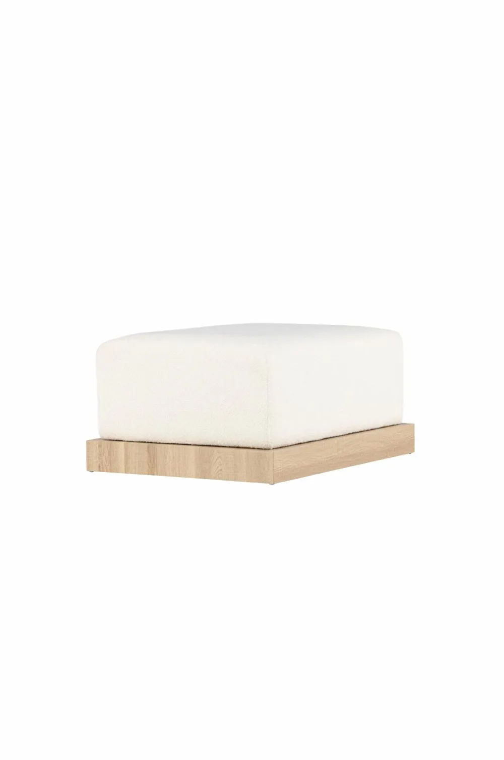 Venture Home Puffer & Fodskamler>Ottoman Ivy Hvid