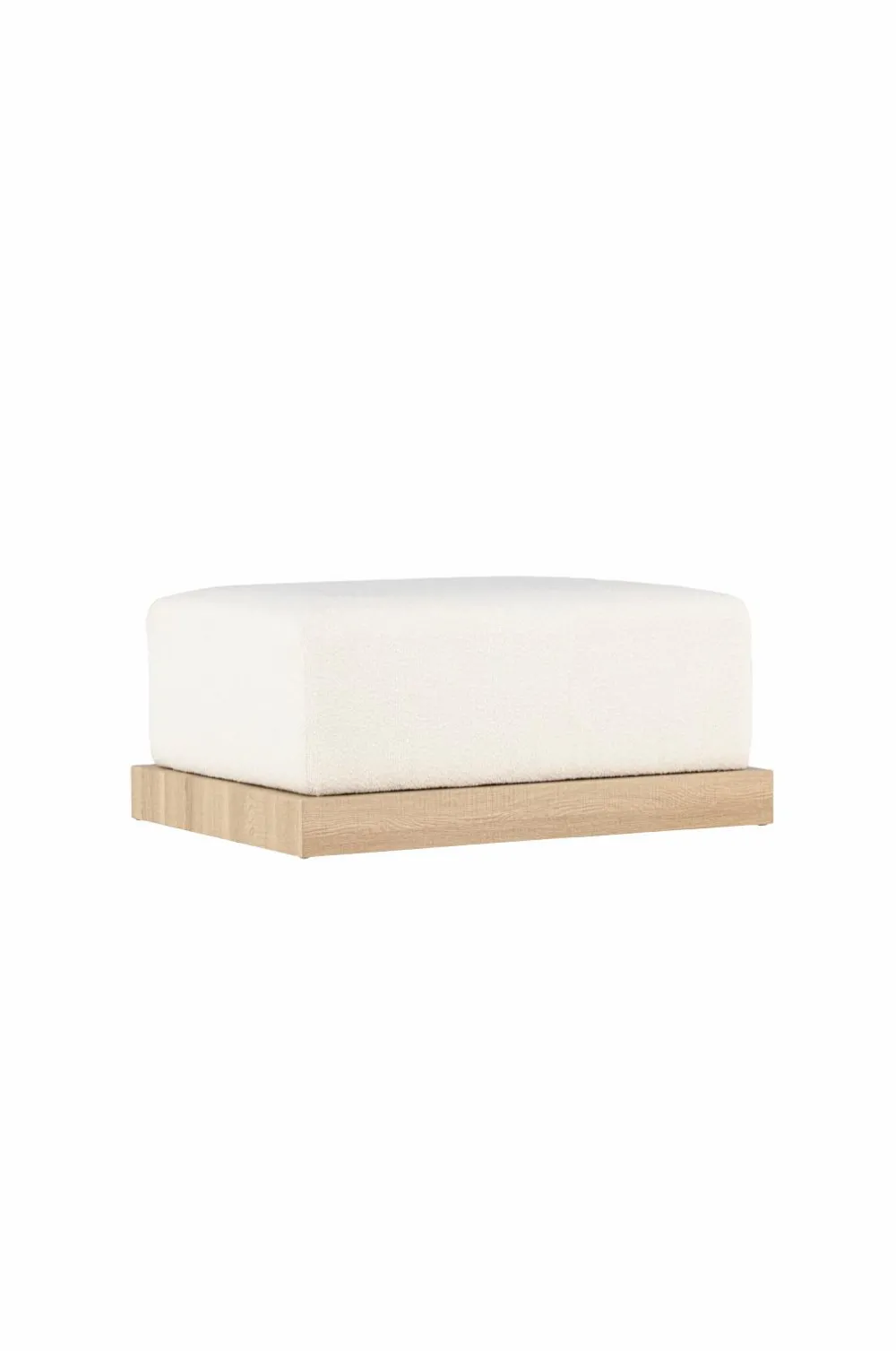 Venture Home Puffer & Fodskamler>Ottoman Ivy Hvid