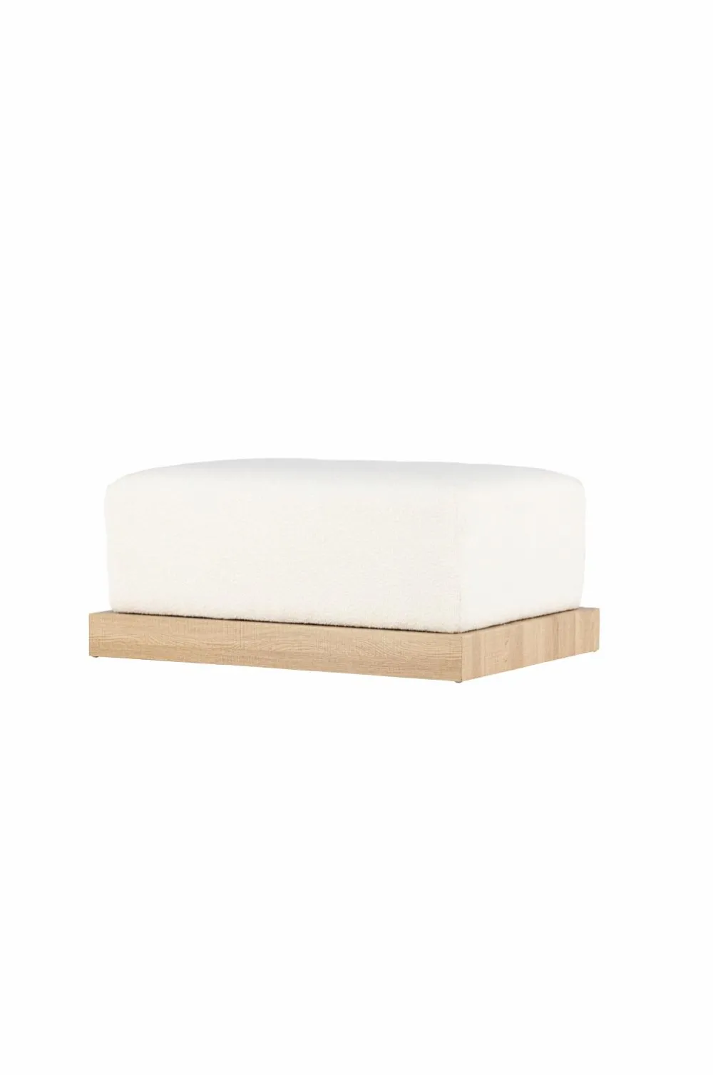 Venture Home Puffer & Fodskamler>Ottoman Ivy Hvid