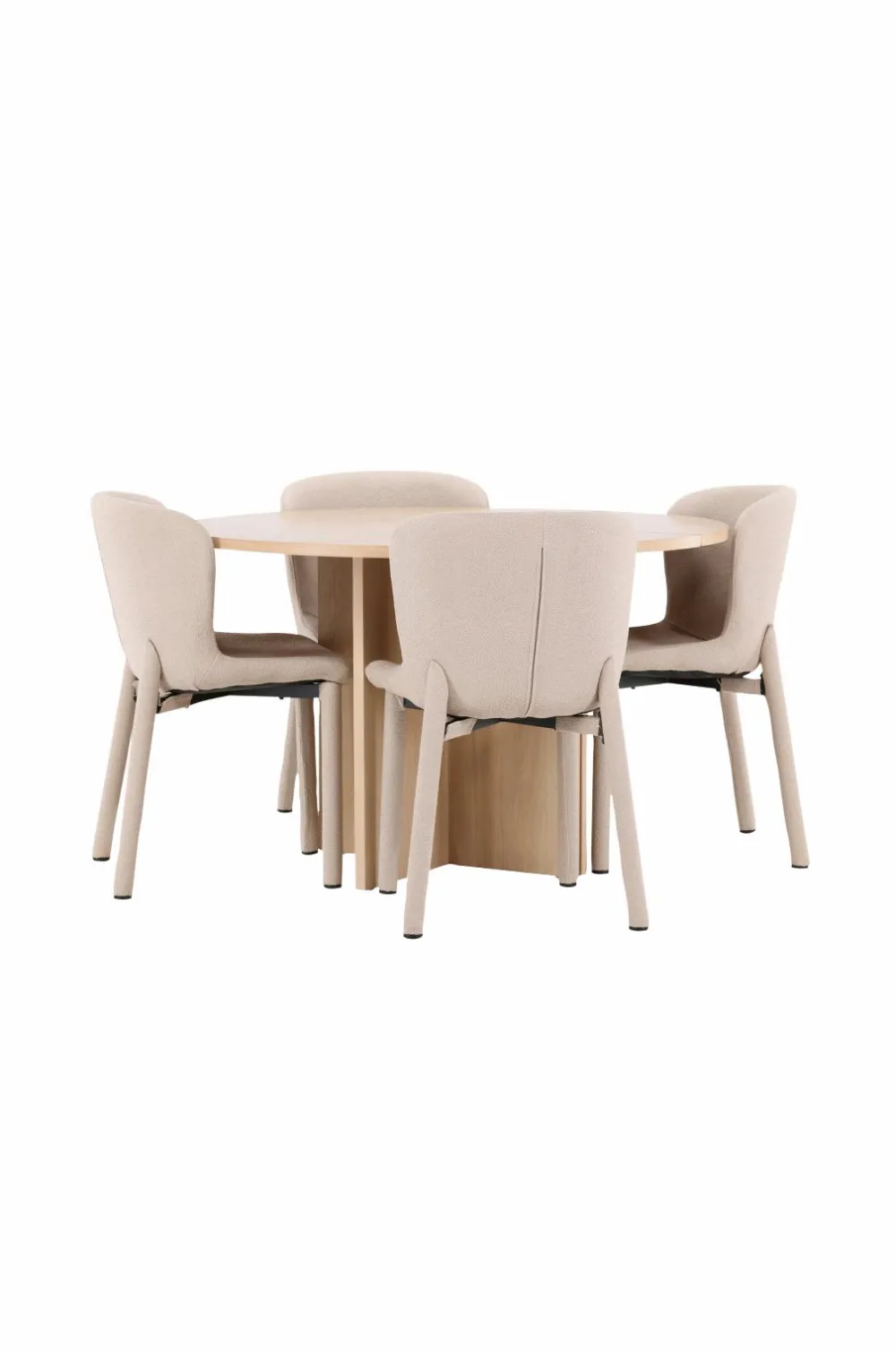 Venture Home Spisebord Strada med Astoria-stol Beige