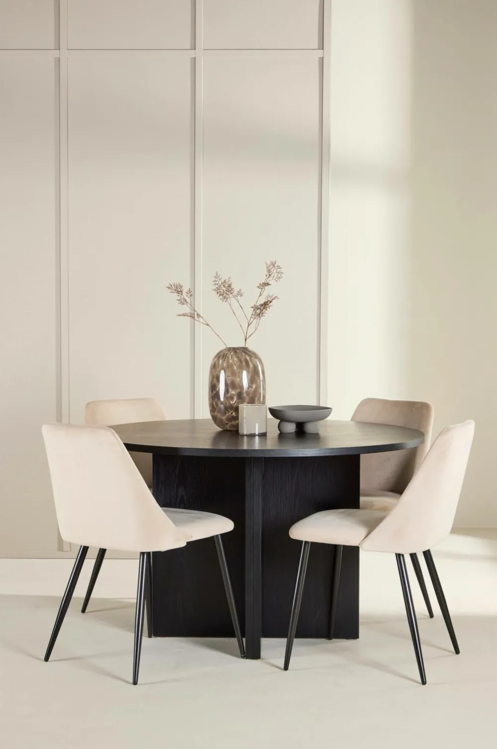 Venture Home Spisebord Strada med stol Night Beige Outlet