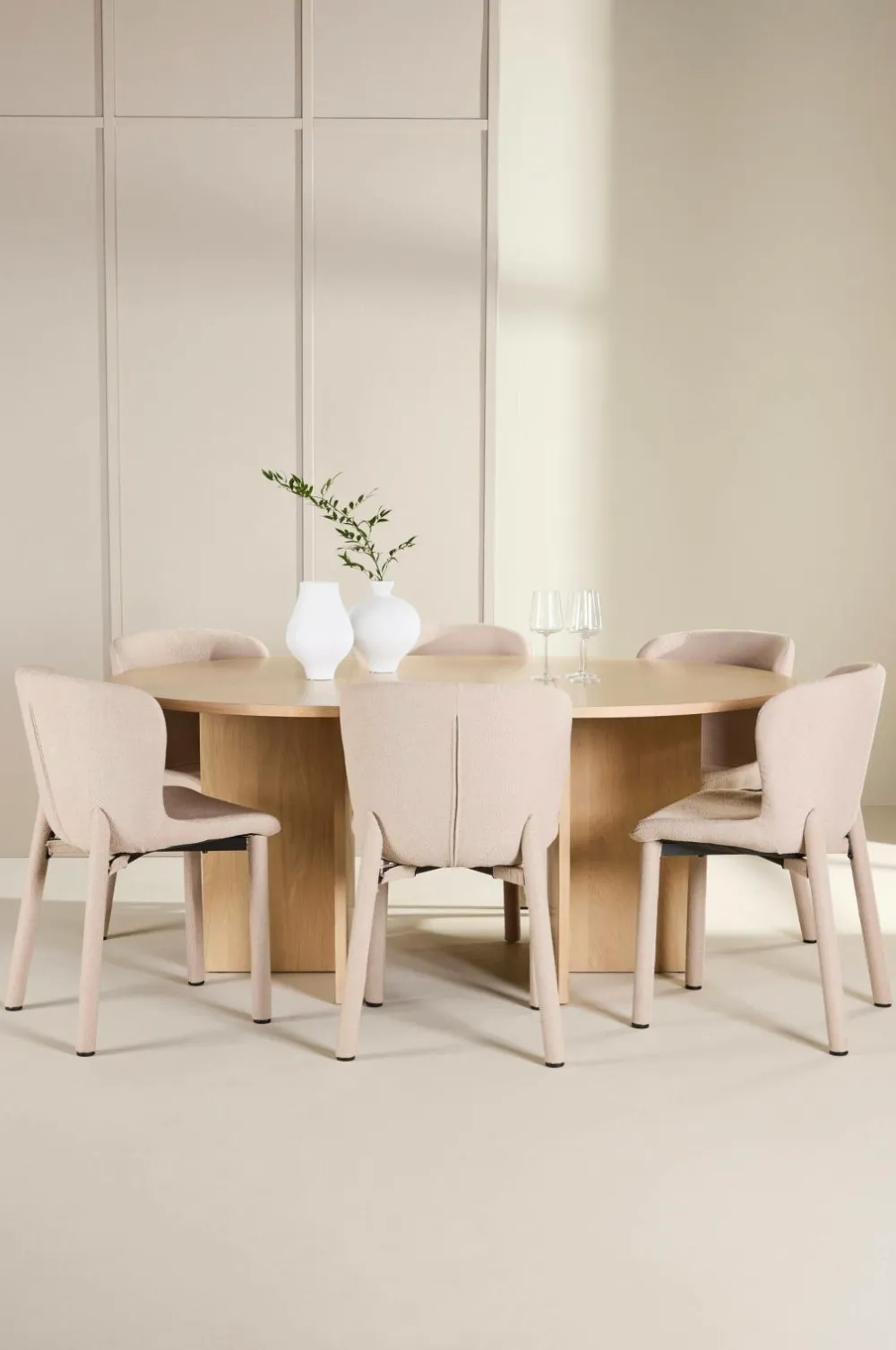 Venture Home Spisebord Strada med Astoria-stol Beige Clearance