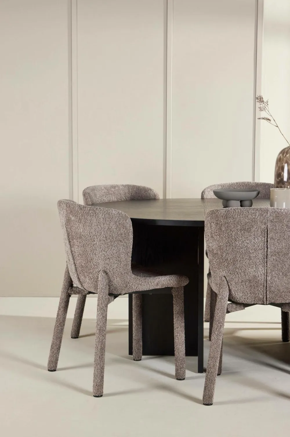 Venture Home Spisebord Strada med Astoria-stol Brun Hot
