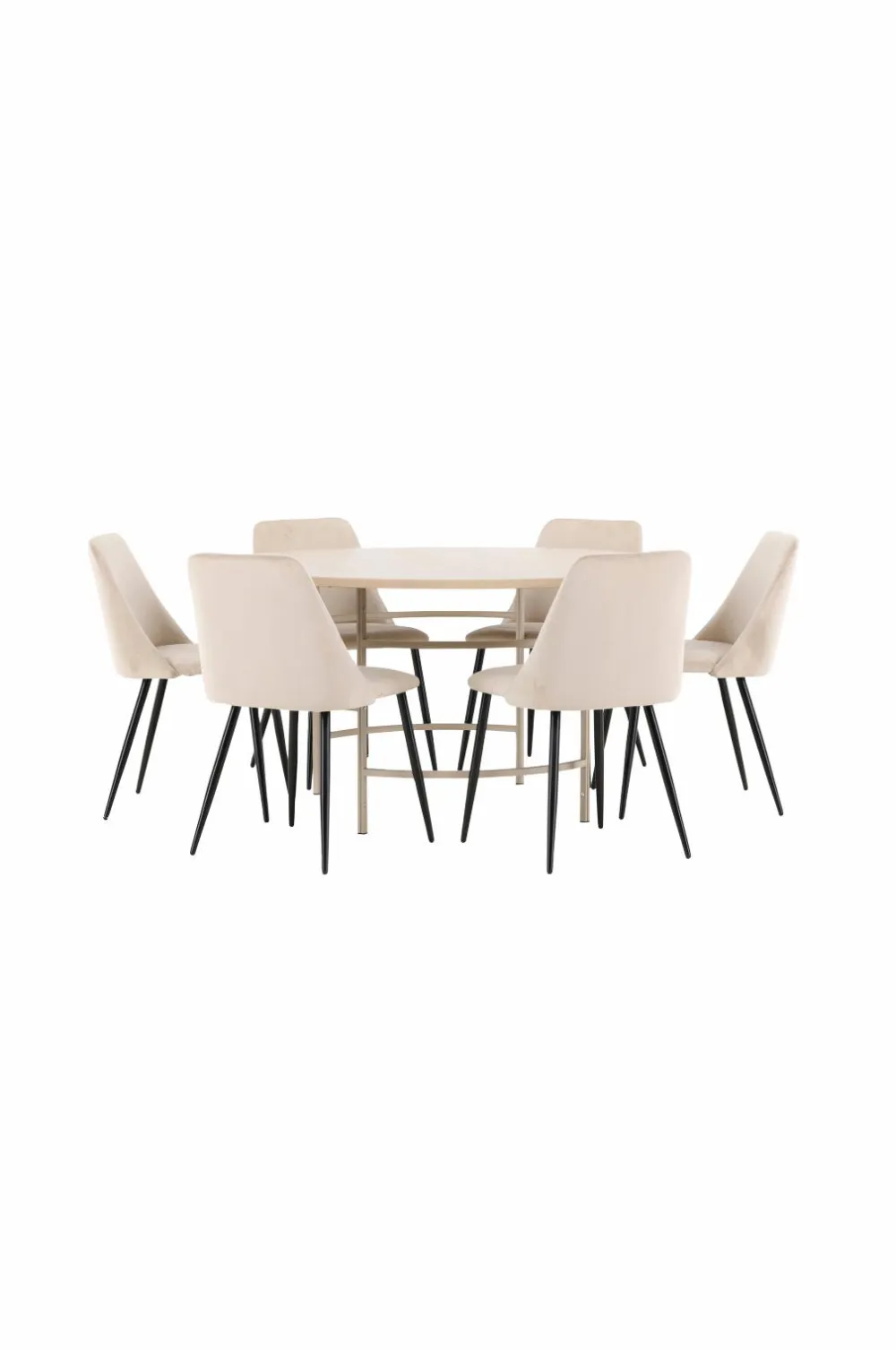 Venture Home Spisebord Copenhagen med stol Night Beige Online
