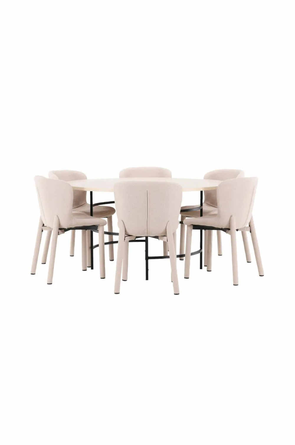 Venture Home Spisebord Copenhagen med Astoria-stol Beige Discount