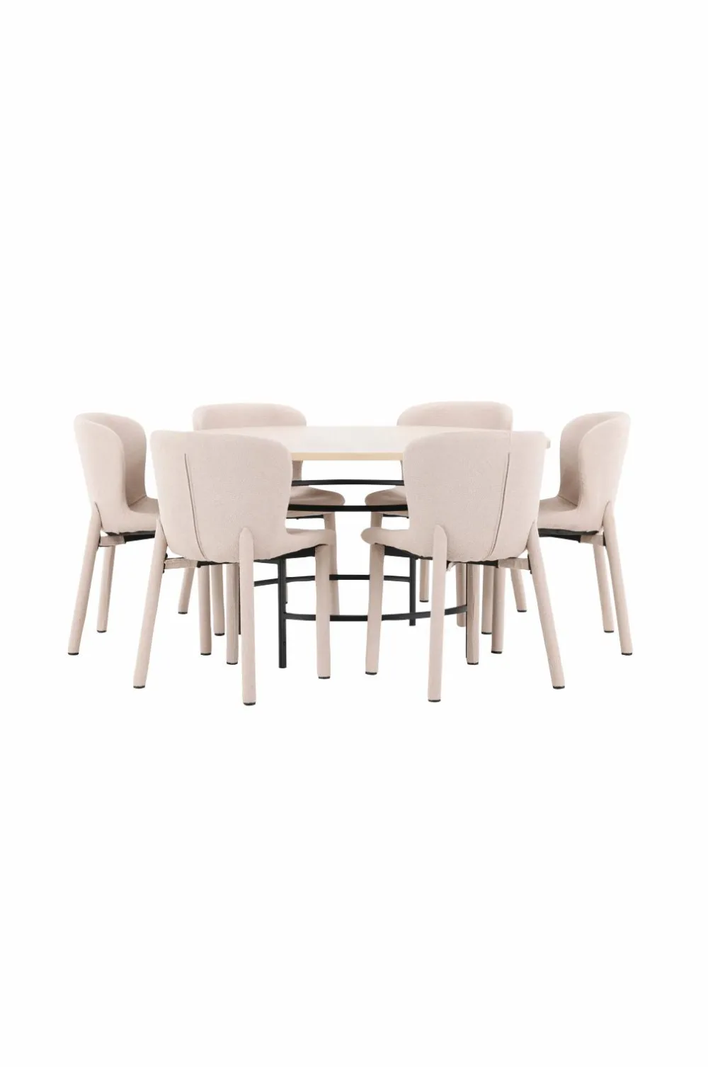 Venture Home Spisebord Copenhagen med Astoria-stol Beige Discount
