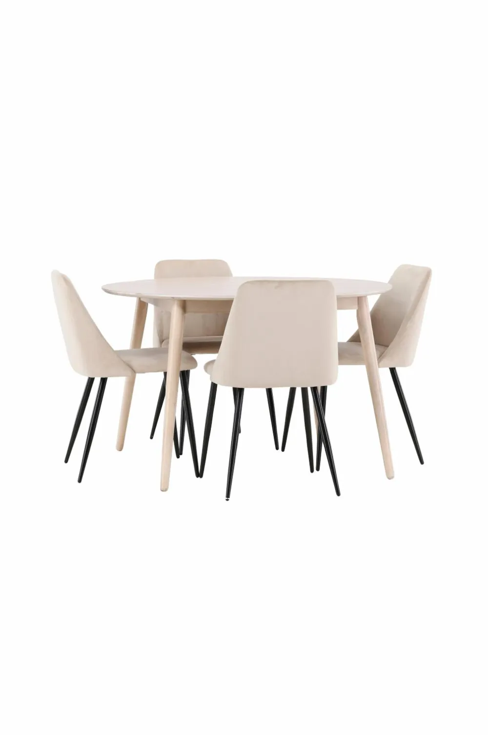 Venture Home Spisebord Flora med stol Night Beige Sale