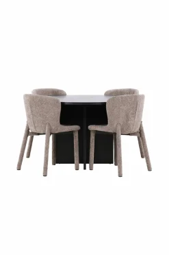 Venture Home Spisebord Strada med Astoria-stol Brun Clearance