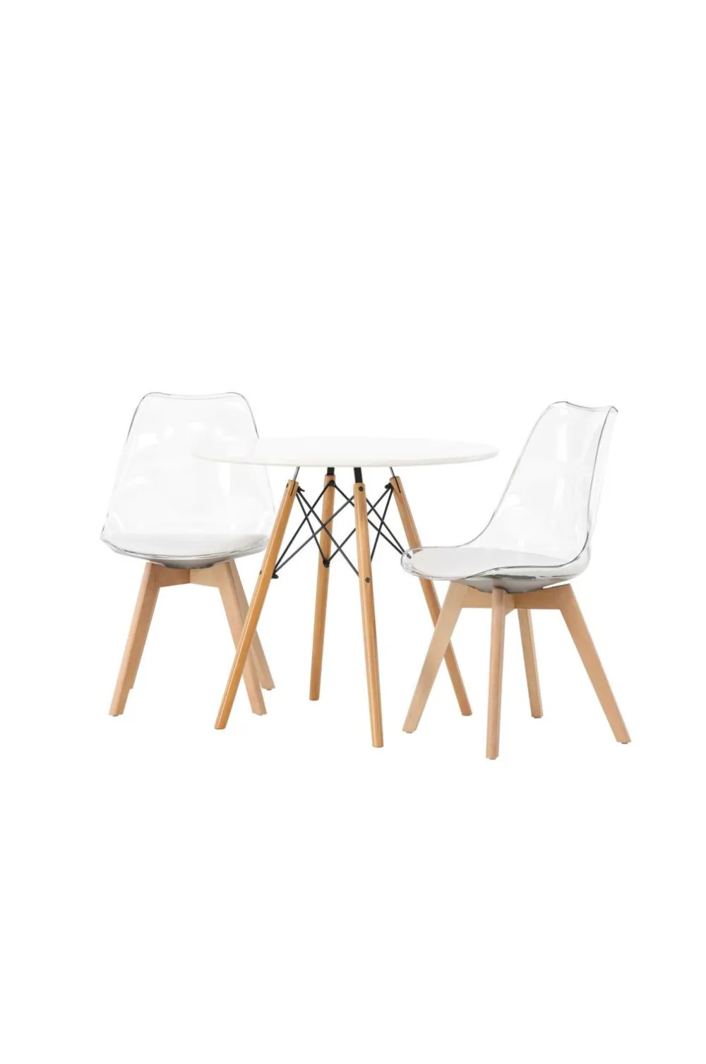 Venture Home Spisegrupper>Spisegruppe Danburi med 2 stk. stole Edvin White
