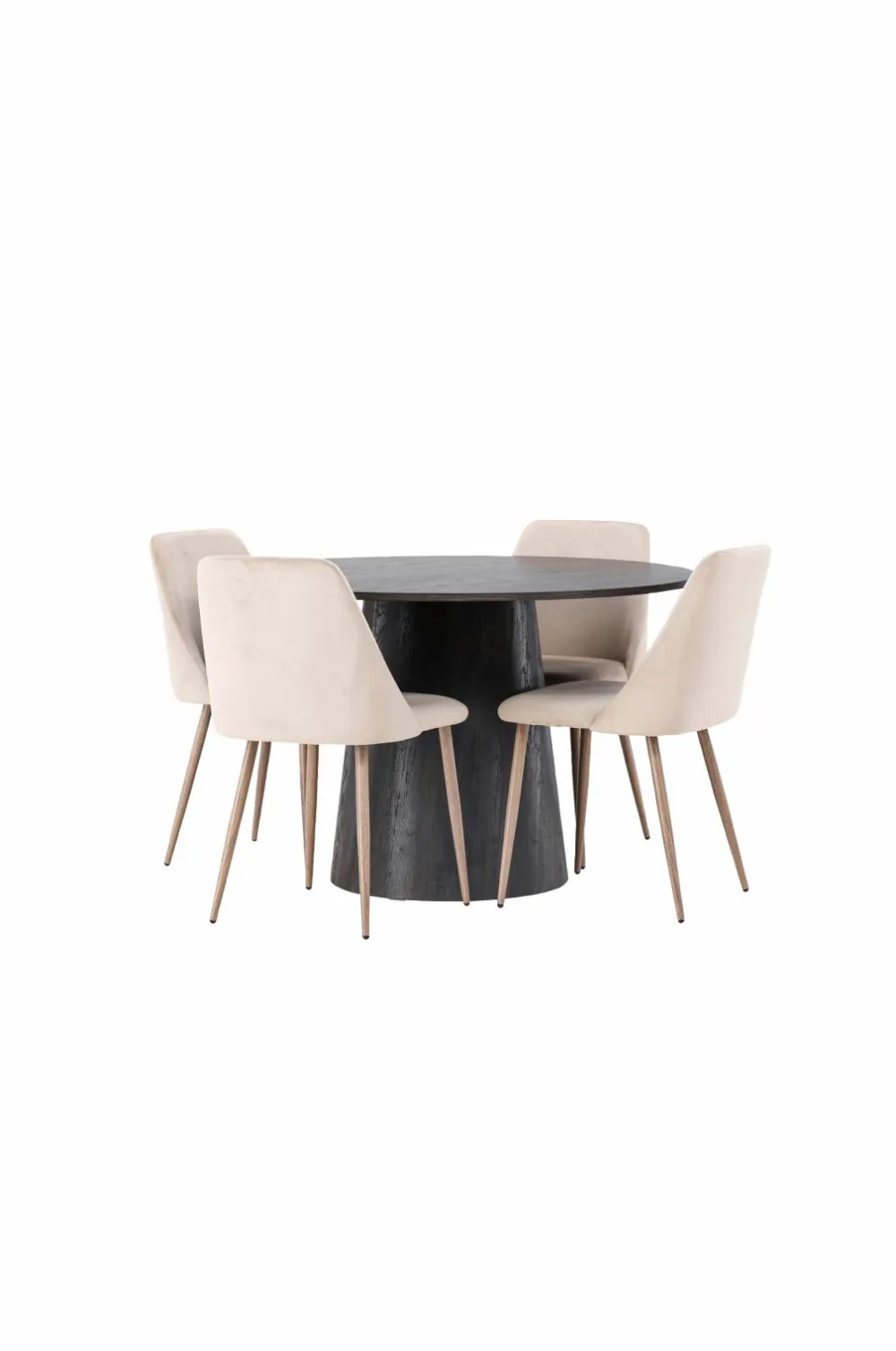Venture Home Spisegrupper>Spisegruppe Lanzo med 4 stole Night Black