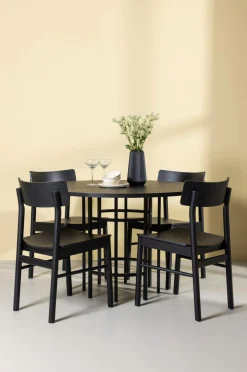 Venture Home Spisegrupper>Spisegruppe Copenhagen og stolene Montros Sort