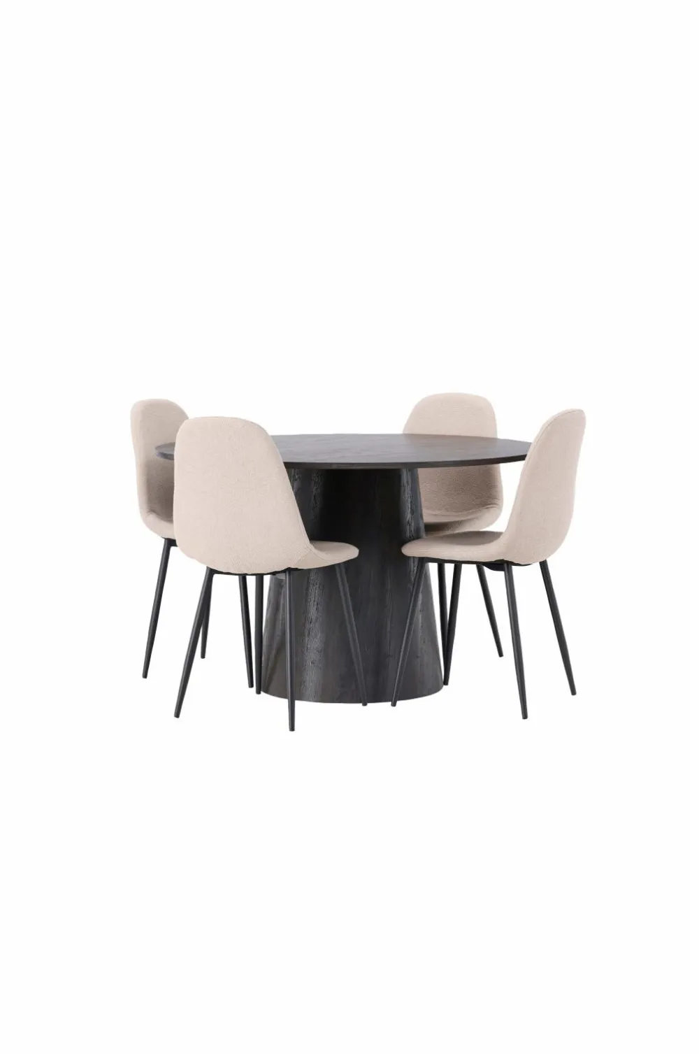 Venture Home Spisegrupper>Spisegruppe Lanzo med 4 stole Polar Black
