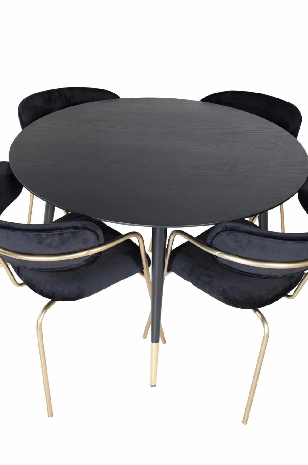 Venture Home Spisegrupper>Spisegruppe Dipp med 4 stk. stole Arrow Black