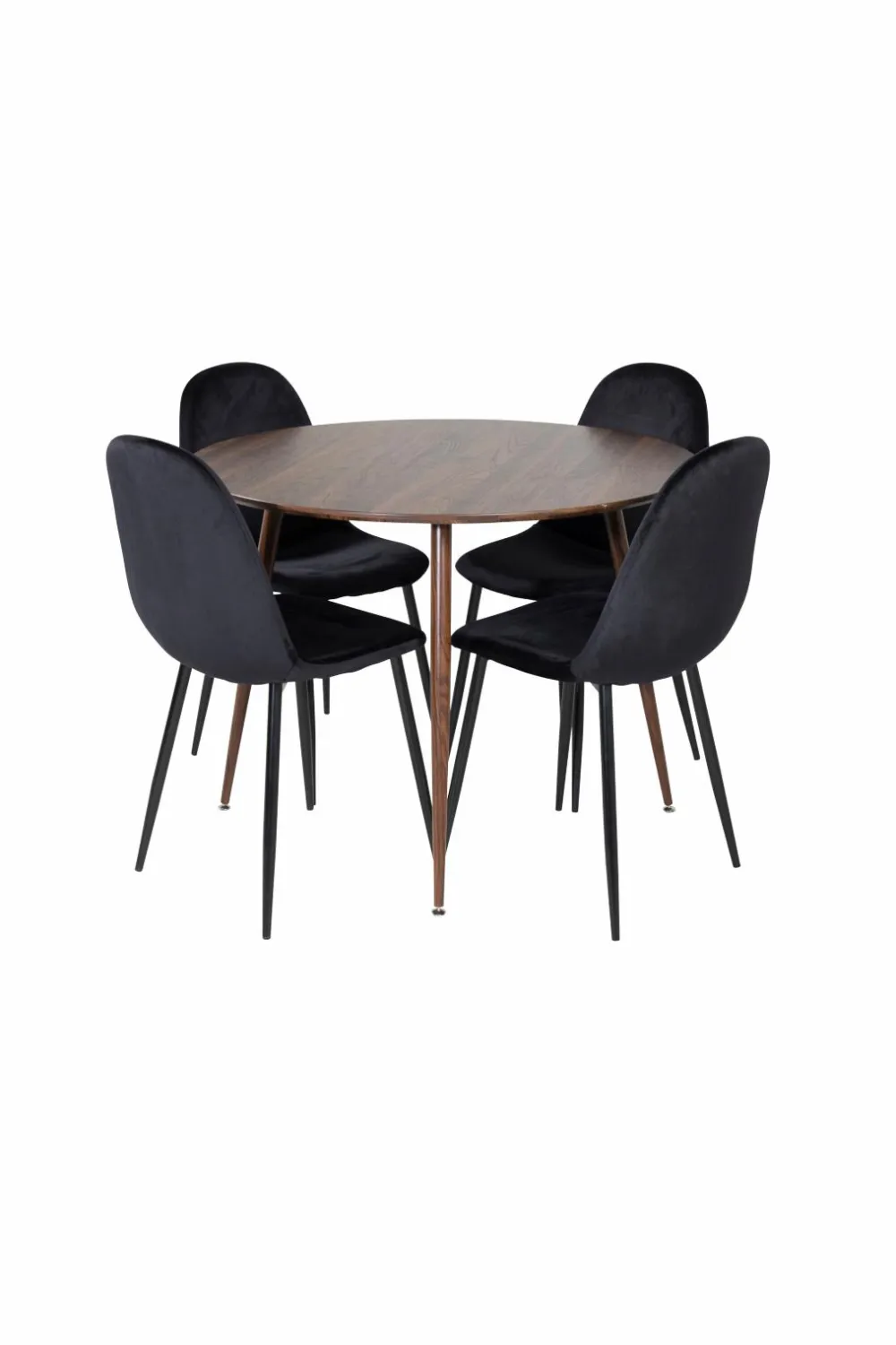Venture Home Spisegrupper>Spisegruppe Plaza med 4 stole Polar Walnut