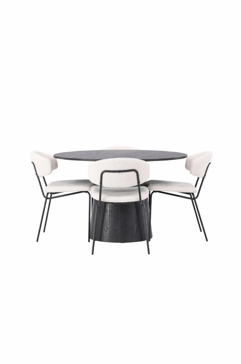 Venture Home Spisegrupper>Spisegruppe Lanzo med 4 stole Chico Black