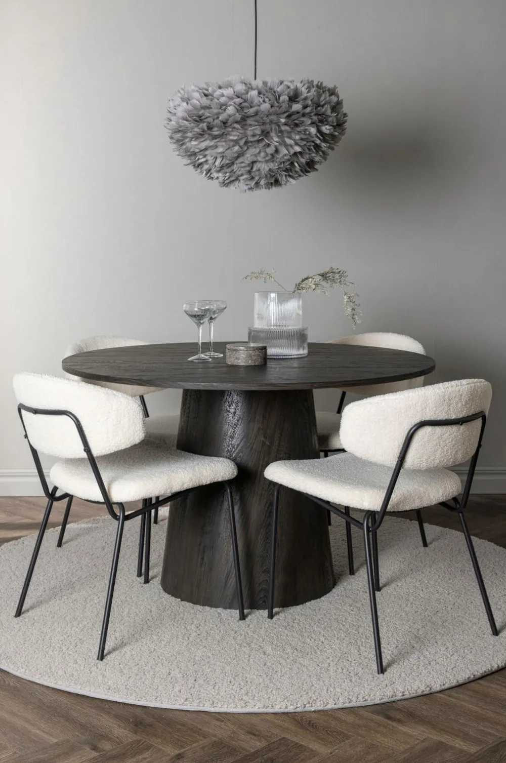Venture Home Spisegrupper>Spisegruppe Lanzo med 4 stole Chico Black