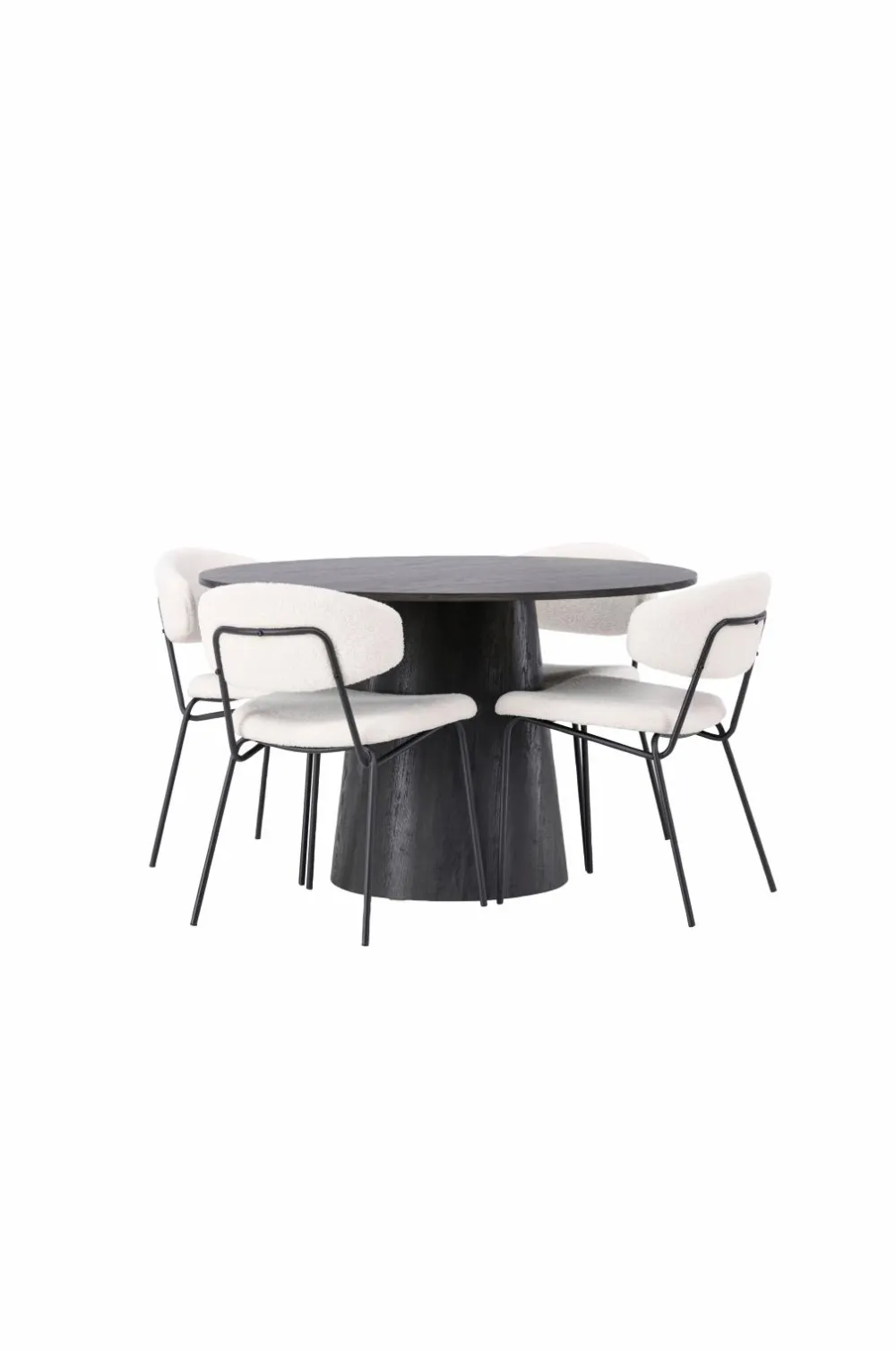 Venture Home Spisegrupper>Spisegruppe Lanzo med 4 stole Chico Black