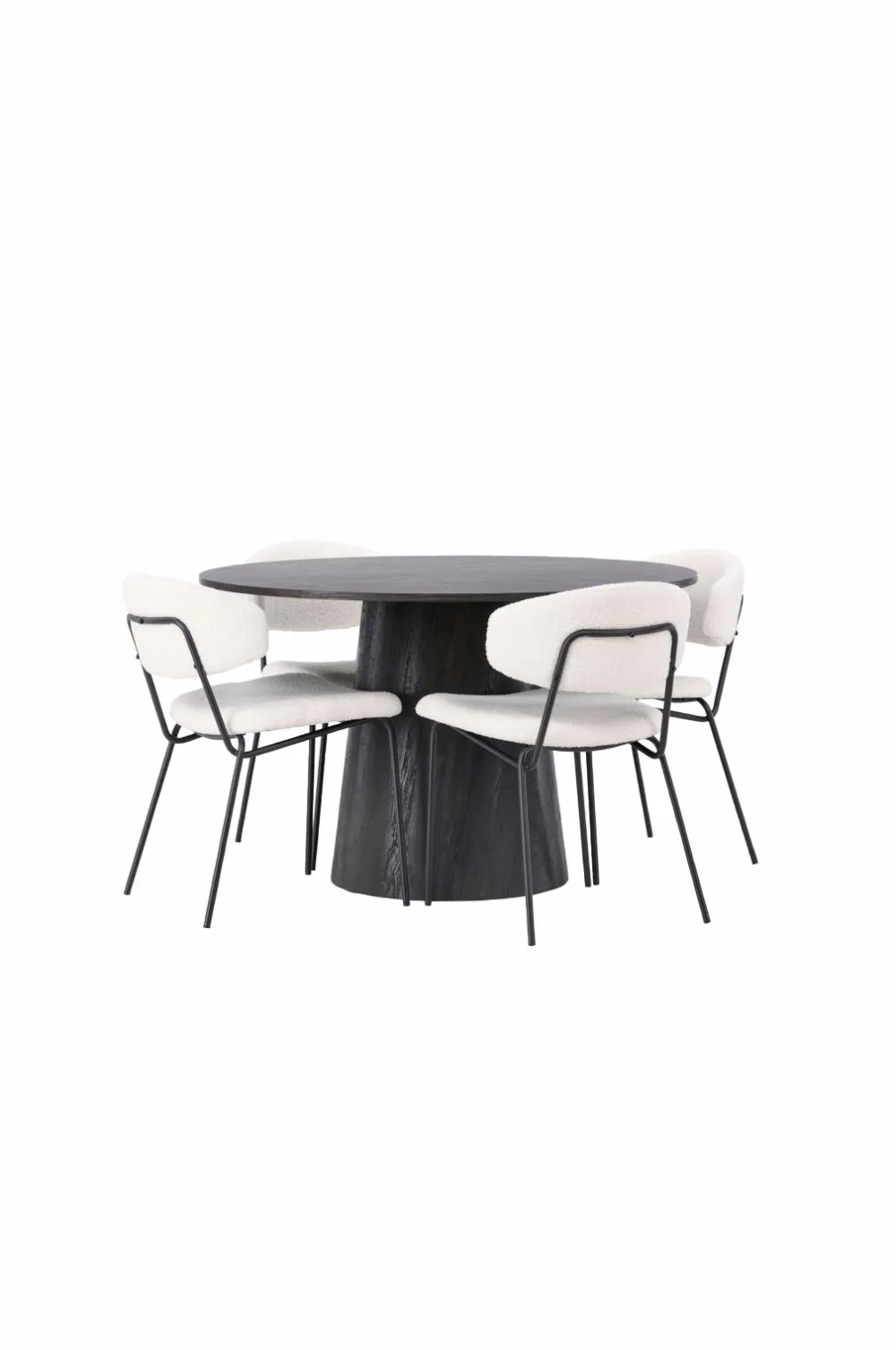 Venture Home Spisegrupper>Spisegruppe Lanzo med 4 stole Chico Black