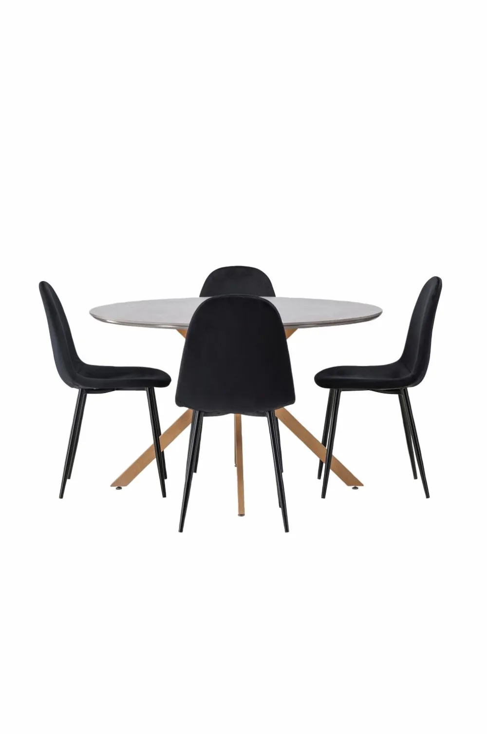 Venture Home Spisegrupper>Spisegruppe Piazza og stolene Polar Sort