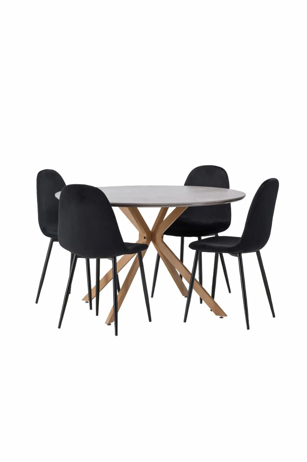 Venture Home Spisegrupper>Spisegruppe Piazza og stolene Polar Sort