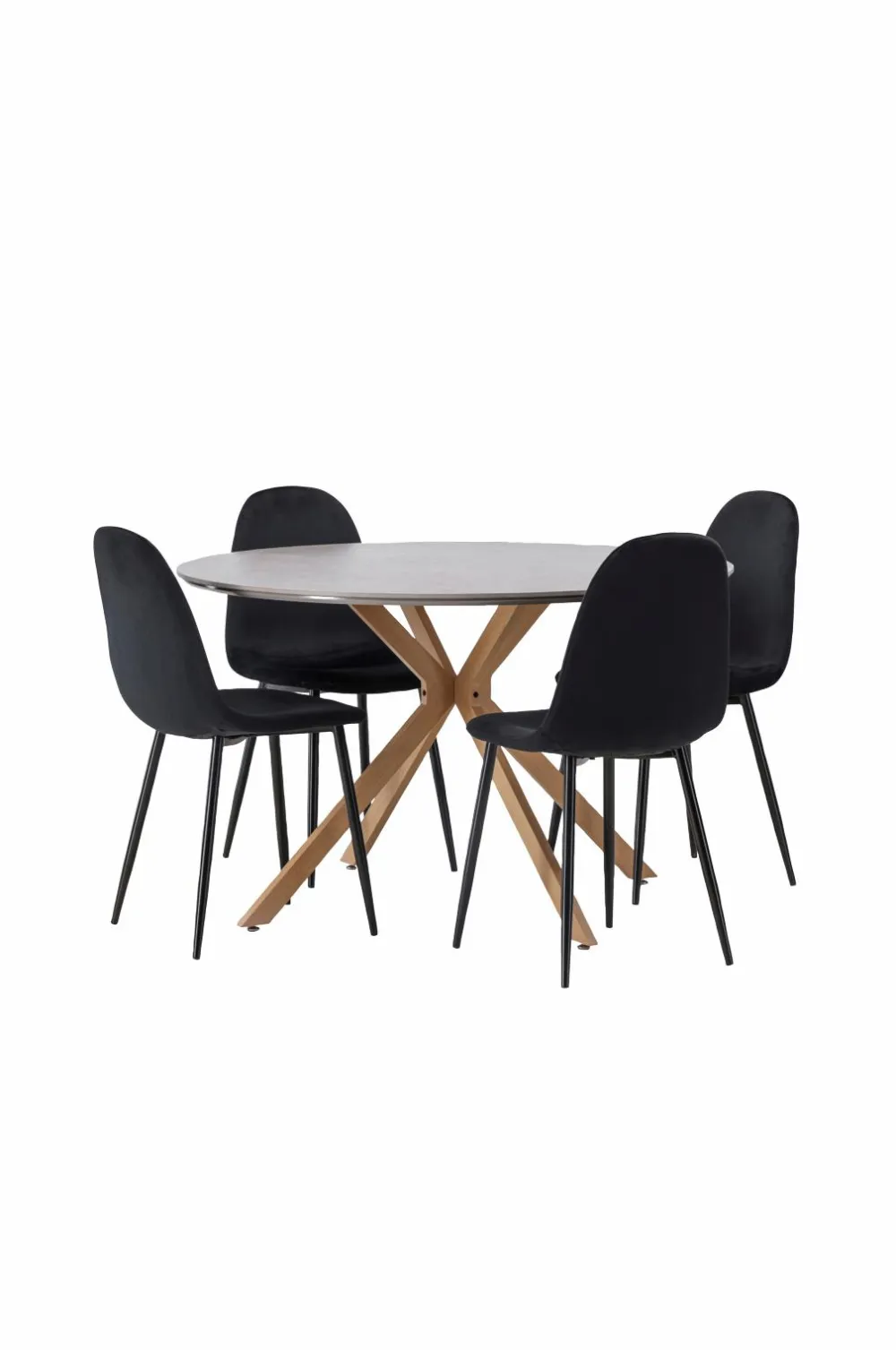 Venture Home Spisegrupper>Spisegruppe Piazza og stolene Polar Sort