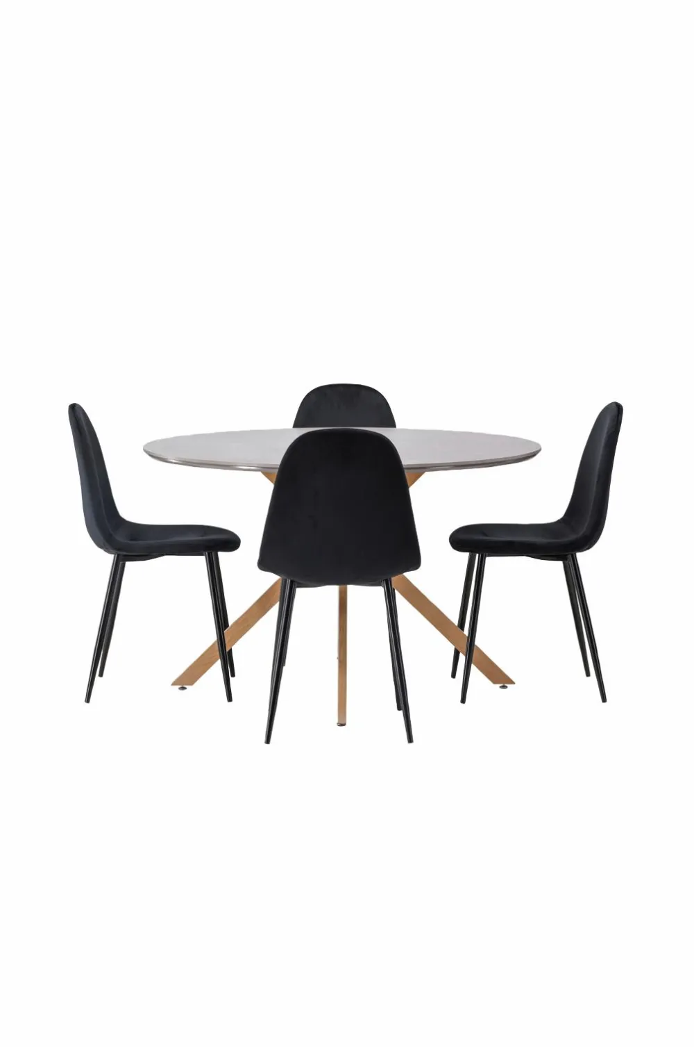 Venture Home Spisegrupper>Spisegruppe Piazza og stolene Polar Sort