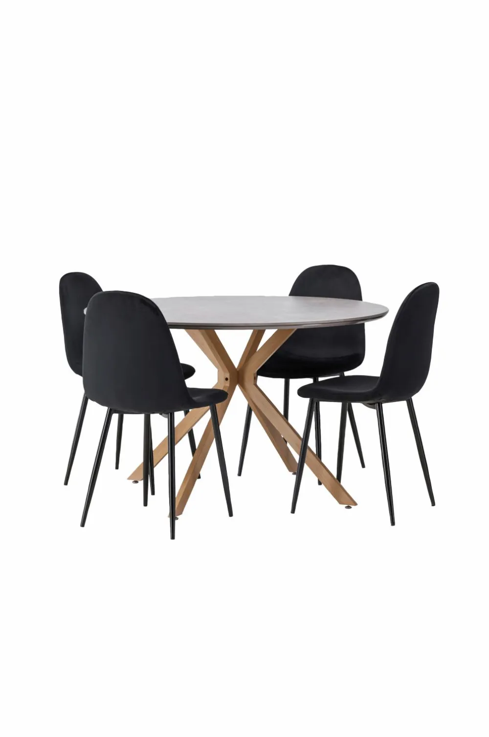 Venture Home Spisegrupper>Spisegruppe Piazza og stolene Polar Sort