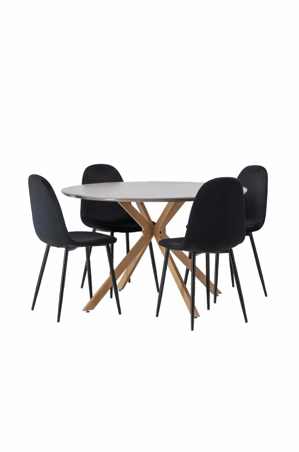 Venture Home Spisegrupper>Spisegruppe Piazza og stolene Polar Sort