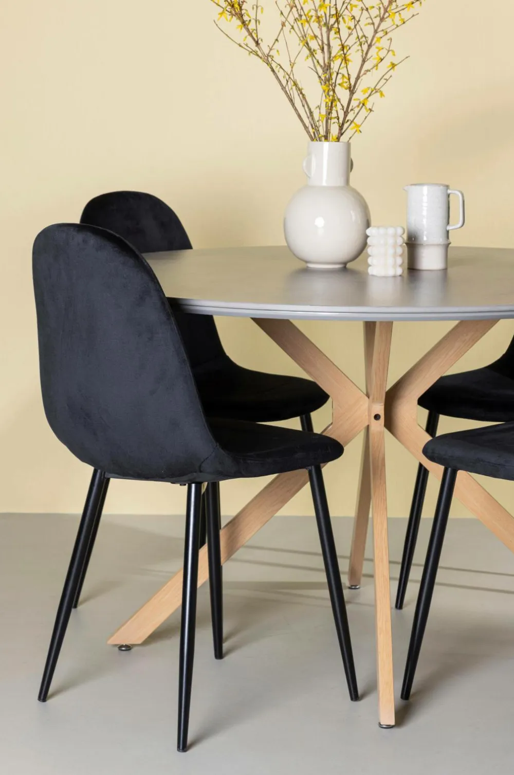 Venture Home Spisegrupper>Spisegruppe Piazza og stolene Polar Sort