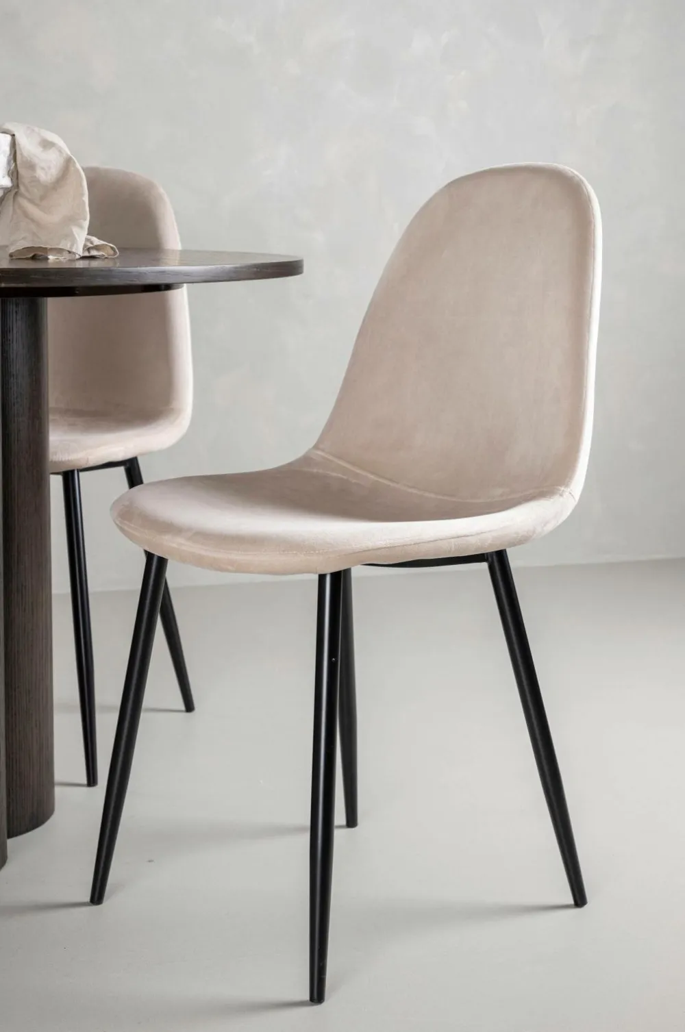 Venture Home Spisegrupper>Spisegruppe Olivia med 4 stole Polar Brown, Beige