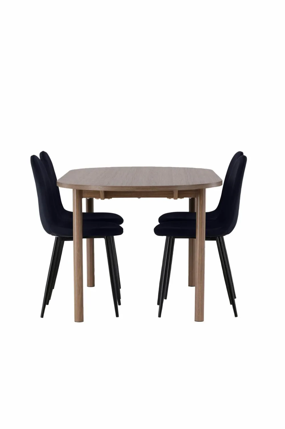 Venture Home Spisegrupper>Spisegruppe Andy med stole Polar Sort