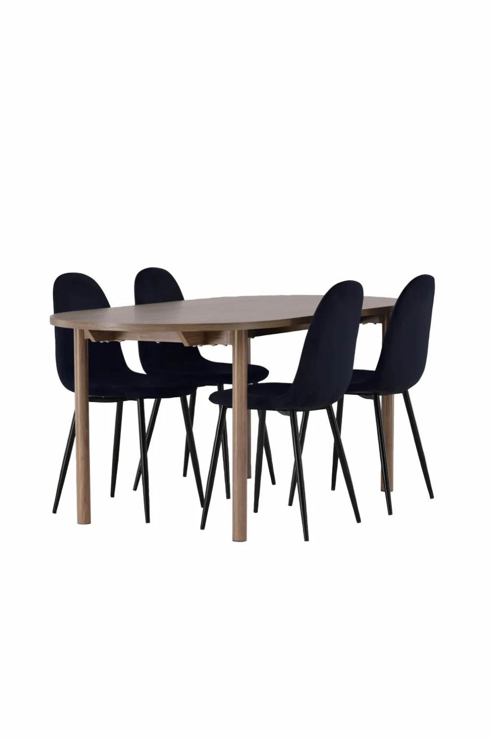 Venture Home Spisegrupper>Spisegruppe Andy med stole Polar Sort