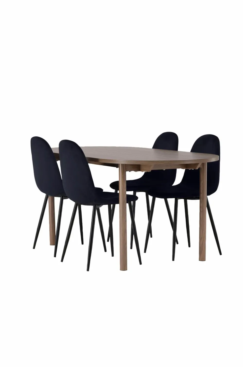 Venture Home Spisegrupper>Spisegruppe Andy med stole Polar Sort