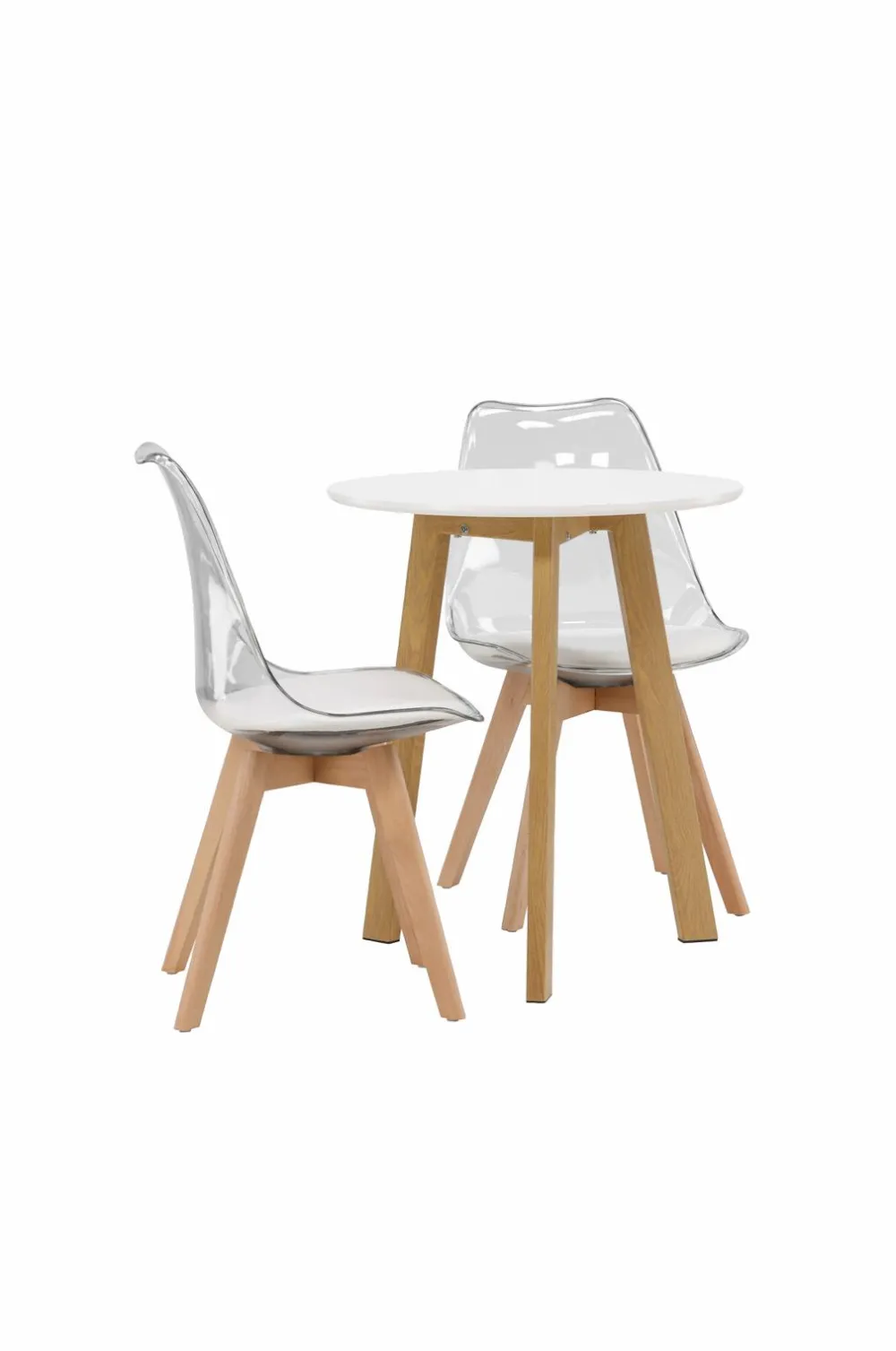 Venture Home Spisegrupper>Spisegruppe Leonora med 2 stk. stole Edvin White
