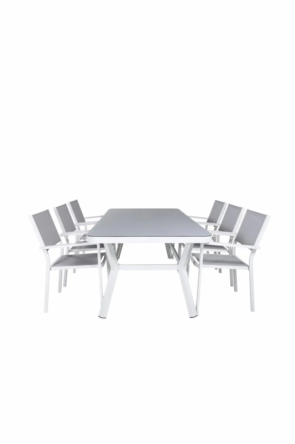 Venture Home Spisegrupper>Spisegruppe Virya med 6 stole Copacabana White