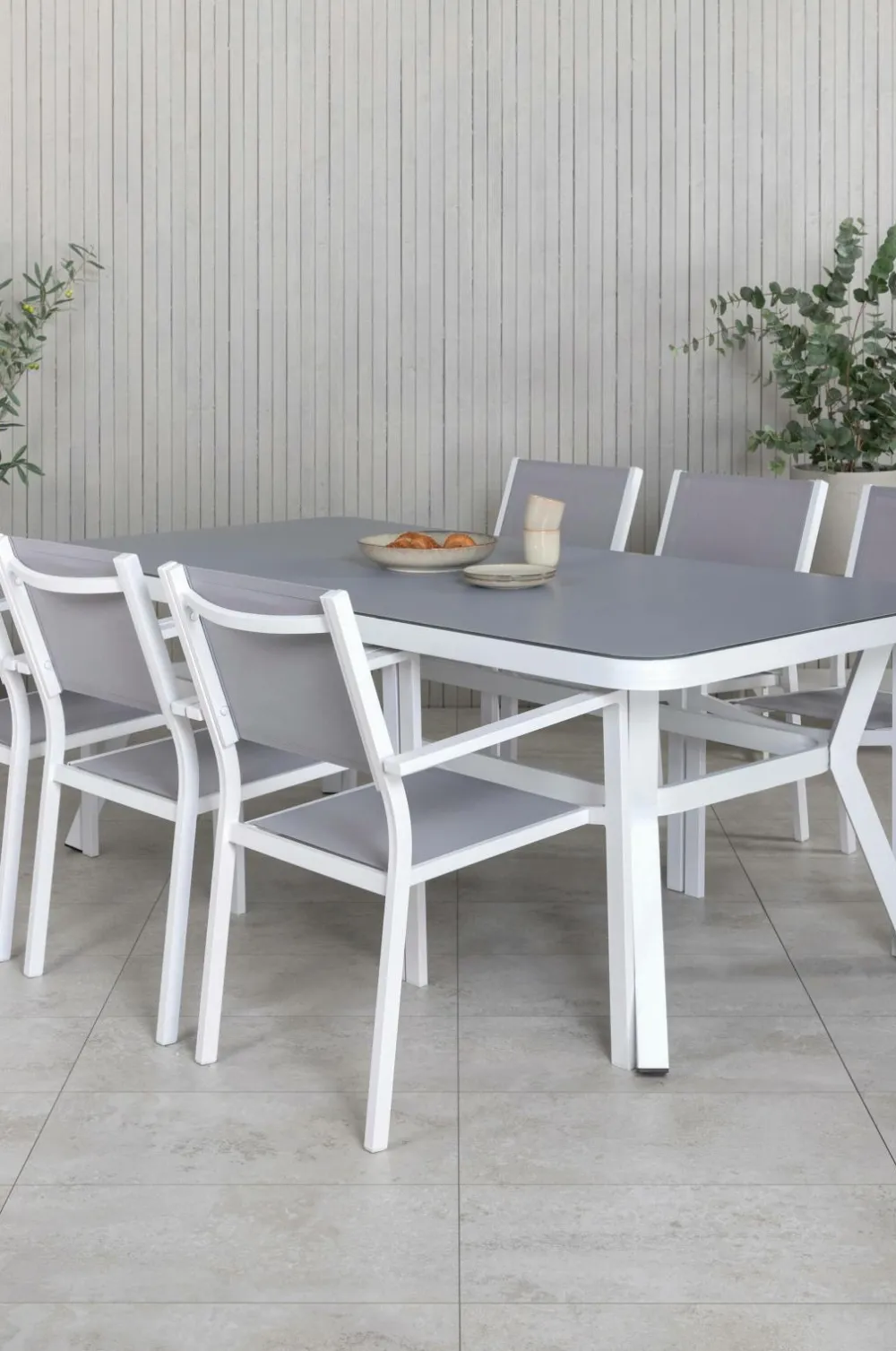 Venture Home Spisegrupper>Spisegruppe Virya med 6 stole Copacabana White