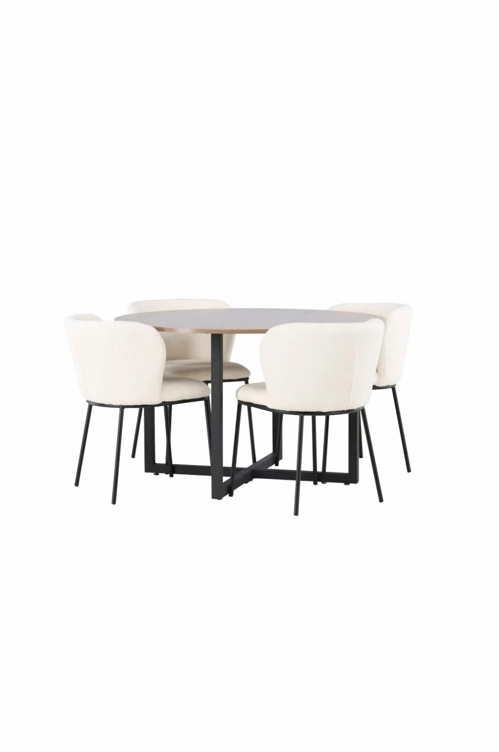 Venture Home Spisegrupper>Spisegruppe Durango med 4 stk. stole Edina White