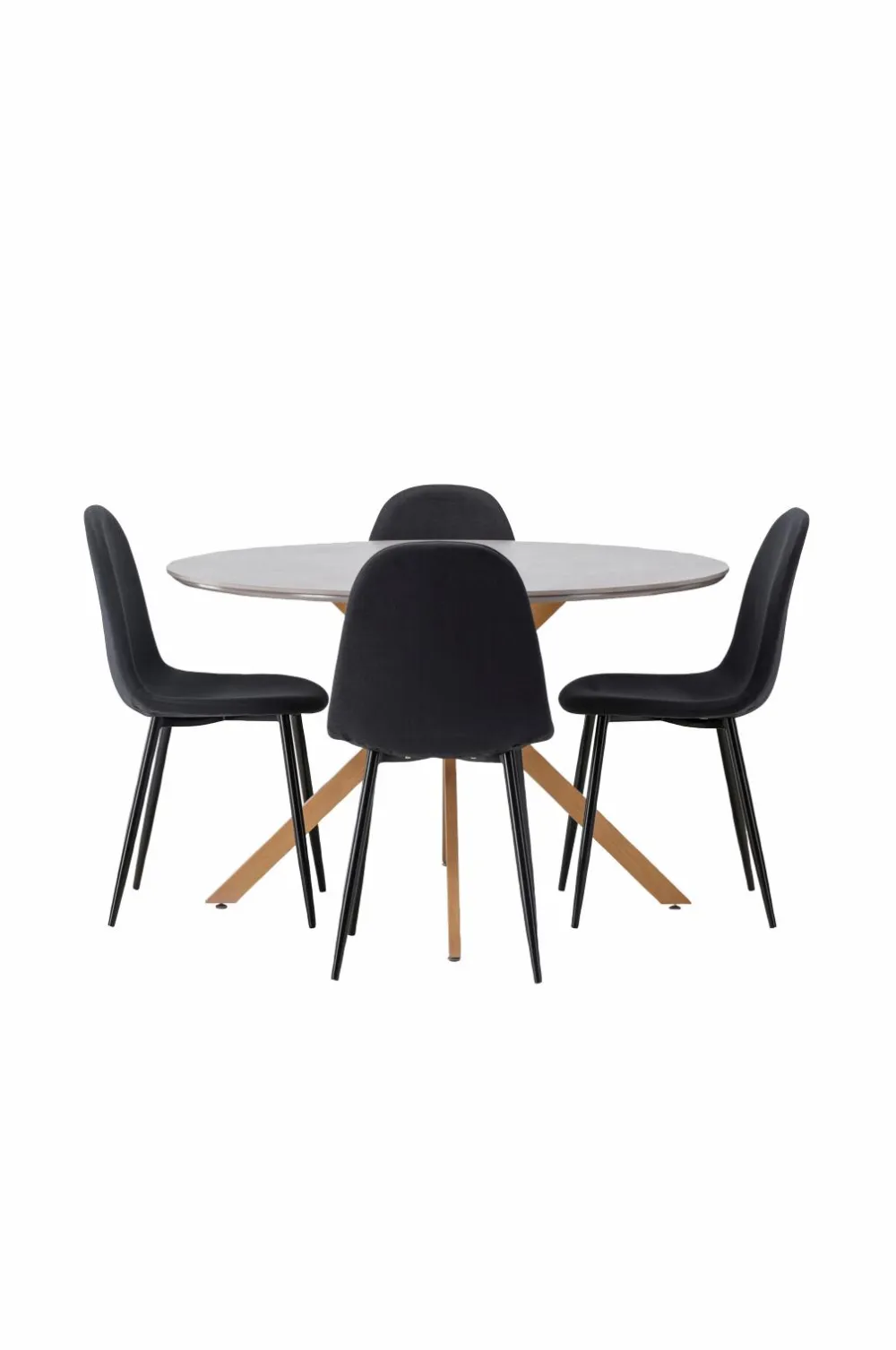 Venture Home Spisegrupper>Spisegruppe Piazza og stolene Polar Sort
